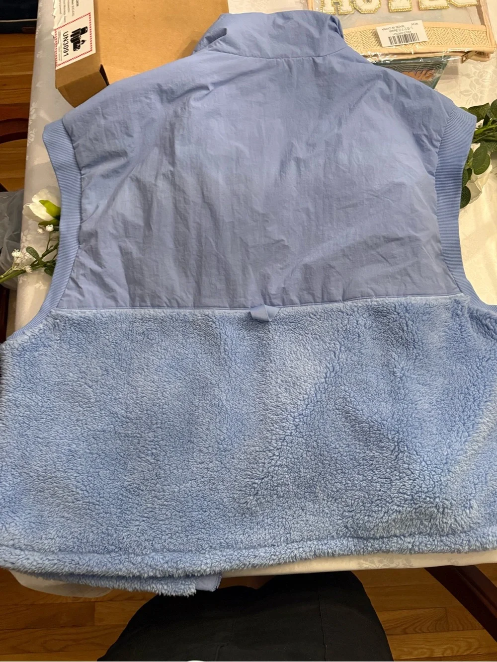 JoyLab Light Blue Sherpa Vest